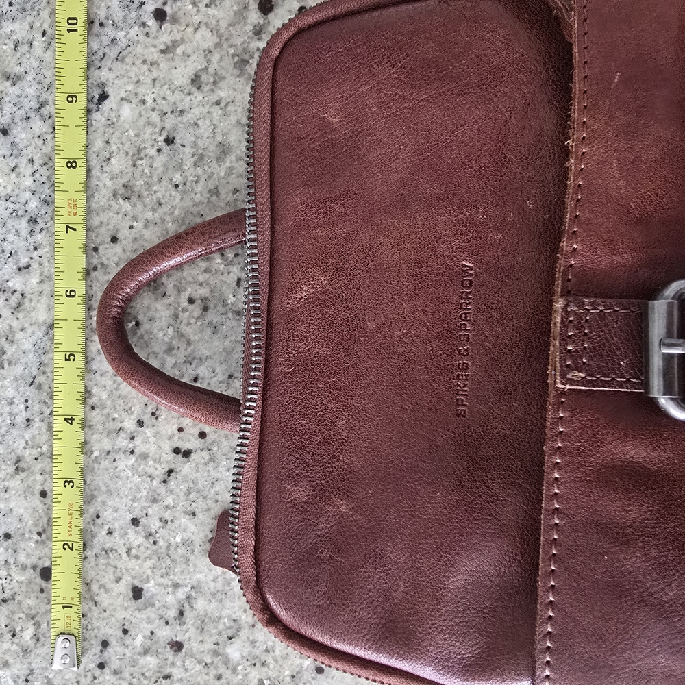 Spikes And Sparrow Brown Leather Backpack Excellent - Picture 11 of 11
